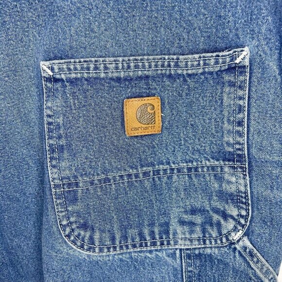 Carhartt B13-DST Tag Sz 48x30 Dungaree Fit Mens Carpenter Jeans 100% Cotton - Picture 12 of 13